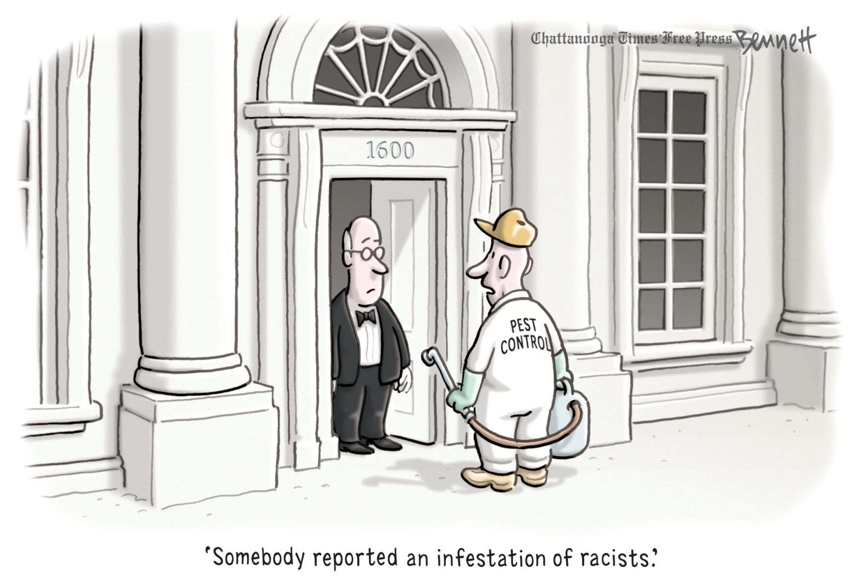 Bennett editorial cartoon